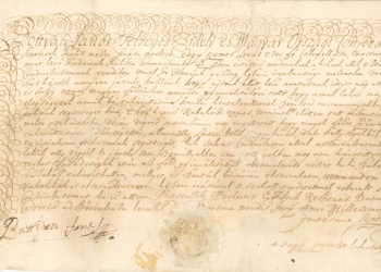 Bottyán János levele a vármegyéhez, 1707