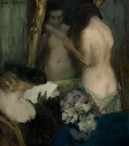 Nő tükör előtt (1904) A mű a kaposvári Rippl-Rónai Múzeum tulajdona.